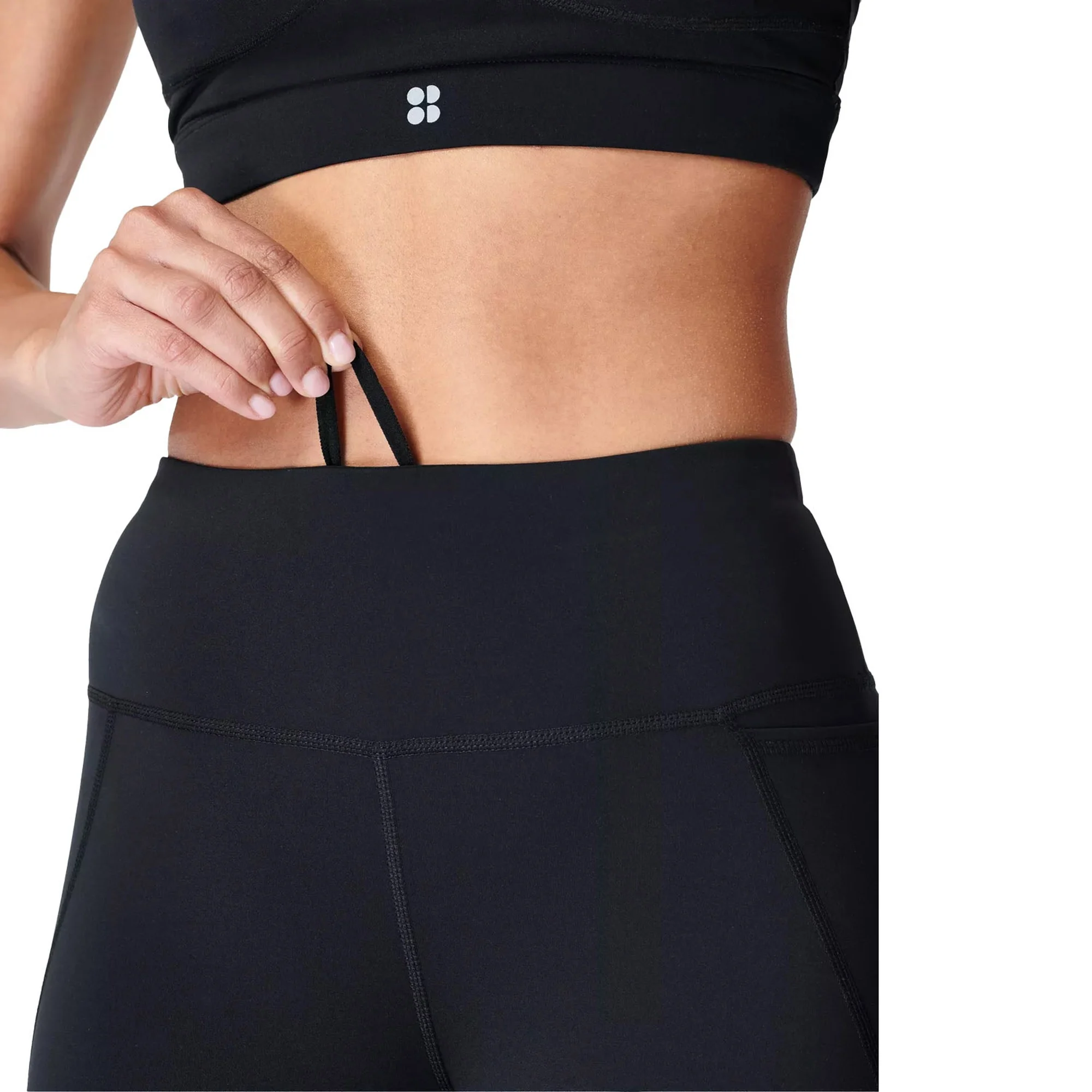 Sweaty Betty Power 6 Biker Shorts Kadın Siyah Koşu Şortu