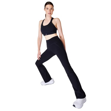  Sweaty Betty Power 30 Workout Boot Cut Trouser Kadın Siyah Pantolon