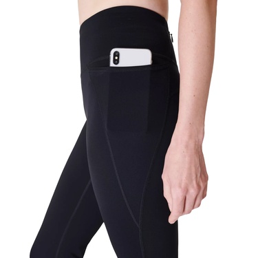  Sweaty Betty Power 30 Workout Boot Cut Trouser Kadın Siyah Pantolon