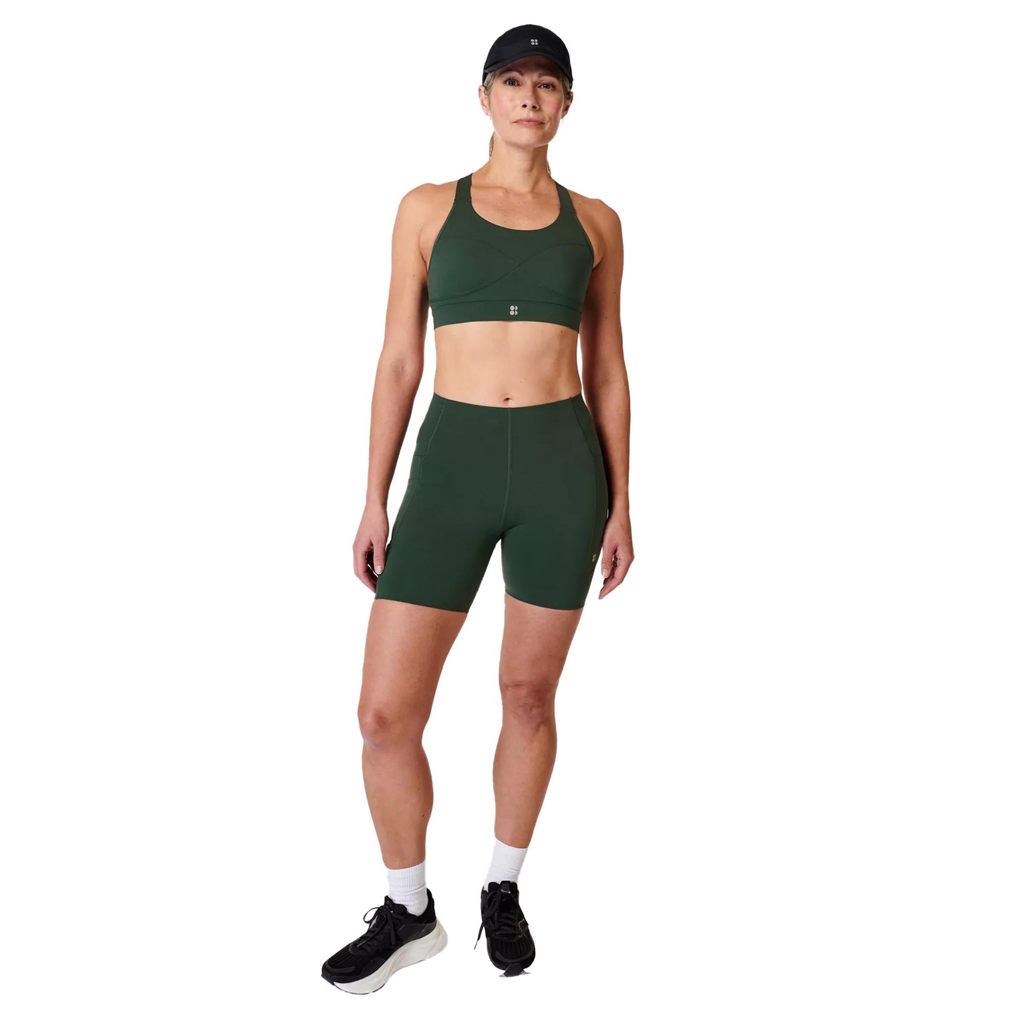 Sweaty Betty Power Medium Support Sports Bra Kadın Yeşil Fitness Bra