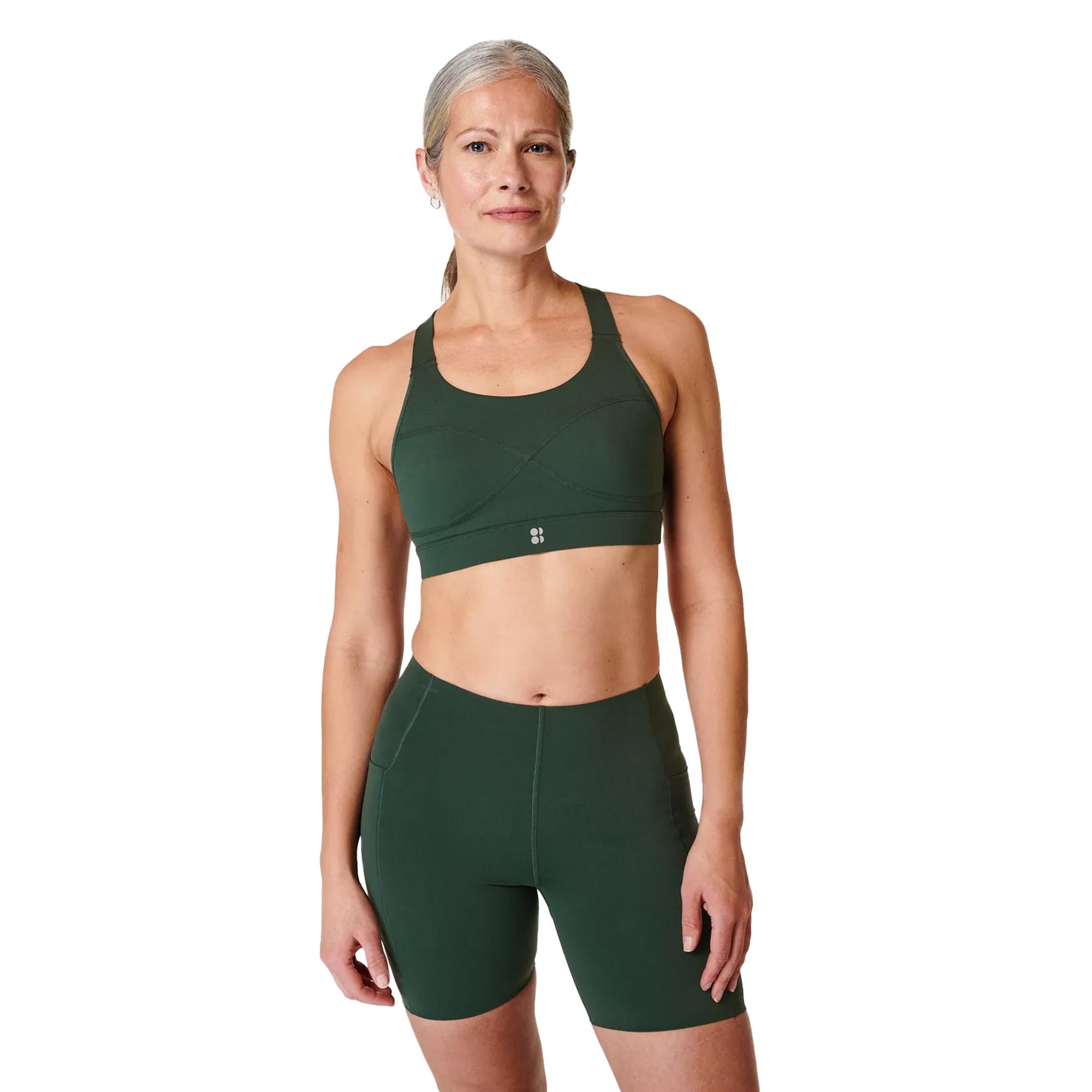 Sweaty Betty Power Medium Support Sports Bra Kadın Yeşil Fitness Bra