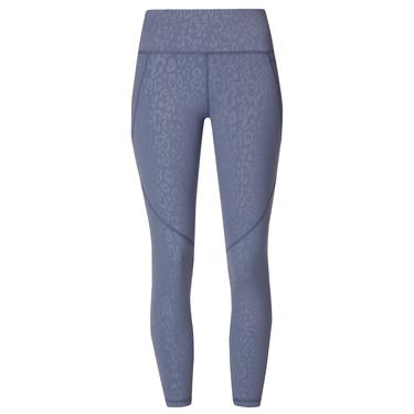  Sweaty Betty Power 7/8 Emboss Workout Legging Kadın Mavi Fitness Tayt