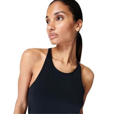  Sweaty Betty Breathe Easy Run Kadın Siyah Koşu Tank Top