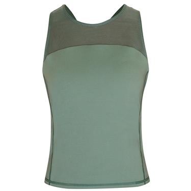  Sweaty Betty Power Illusion Workout Bra Tan Kadın Koşu Tank Top