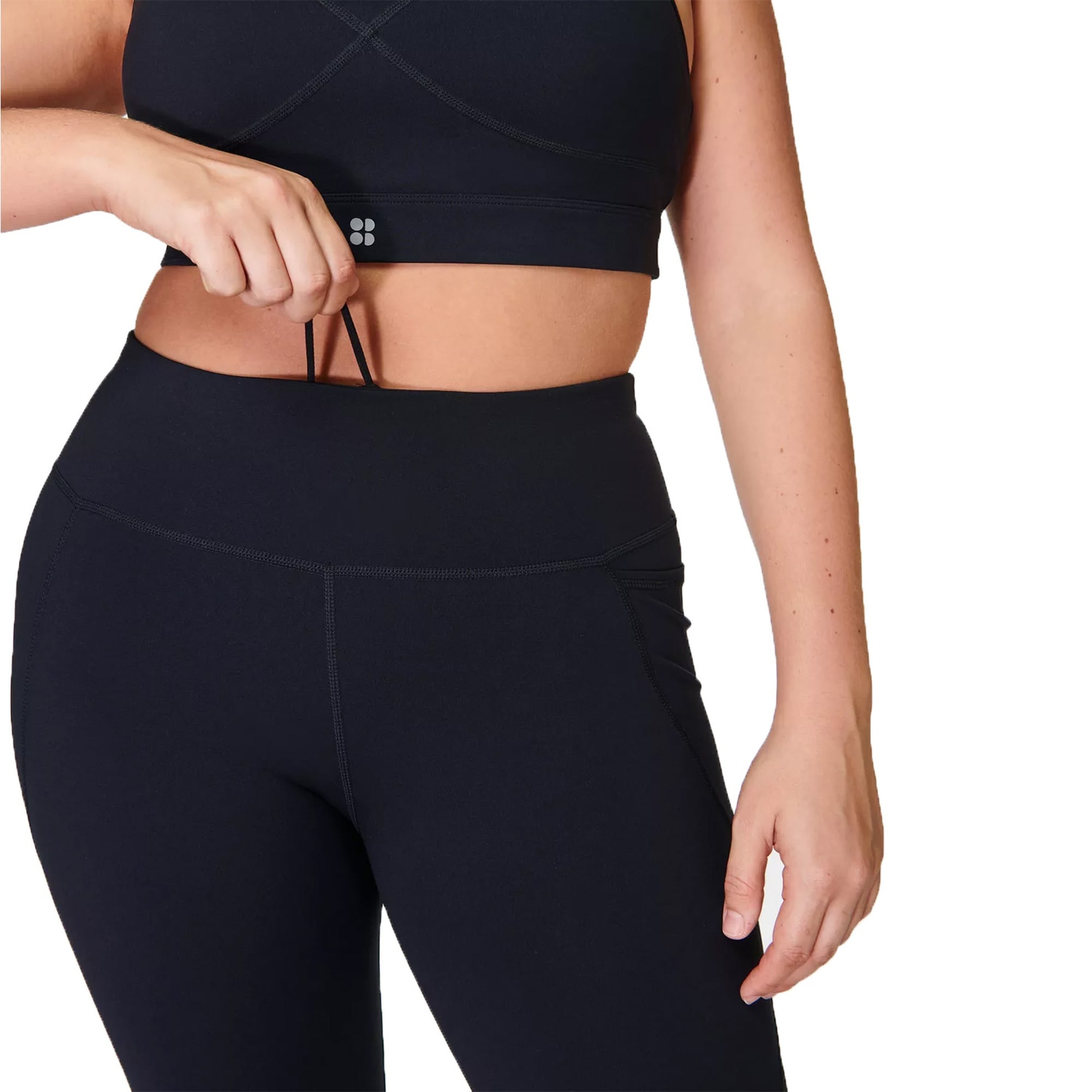 Sweaty Betty Power 7/8 Workout Leggings Kadın Siyah Fitness Tayt