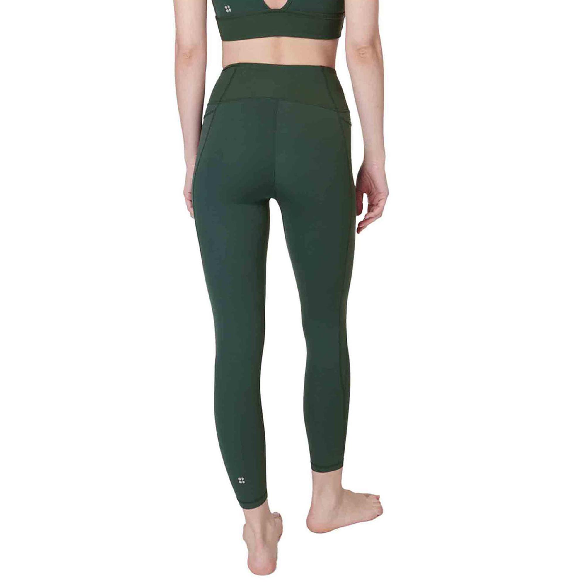 Sweaty Betty Summer Super Soft 7/8 Wrap Leg Kadın Yeşil Yoga Tayt