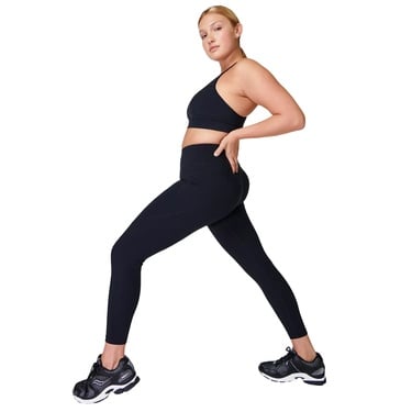  Sweaty Betty Power 7/8 Workout Leggings Kadın Siyah Fitness Tayt