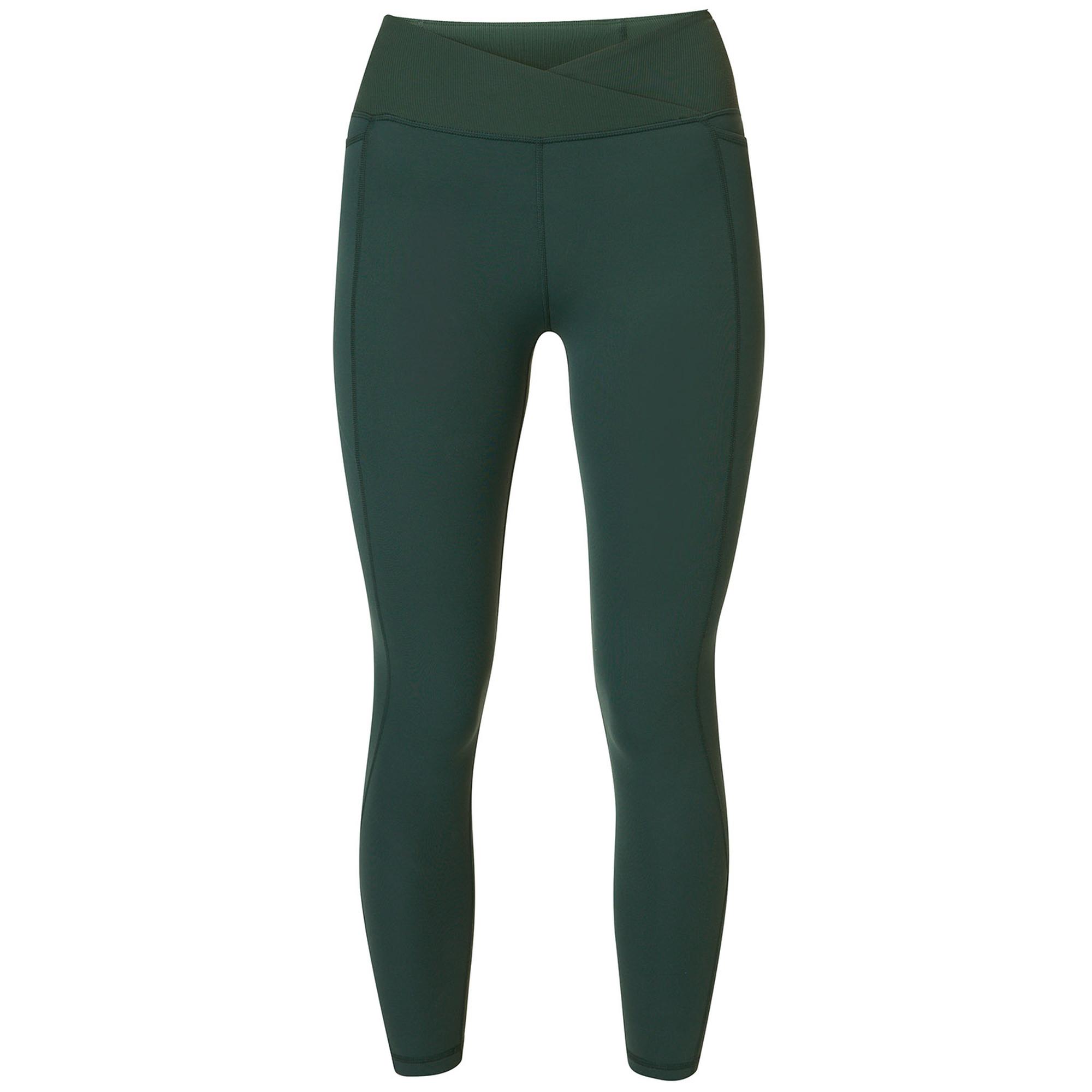 Sweaty Betty Summer Super Soft 7/8 Wrap Leg Kadın Yeşil Yoga Tayt