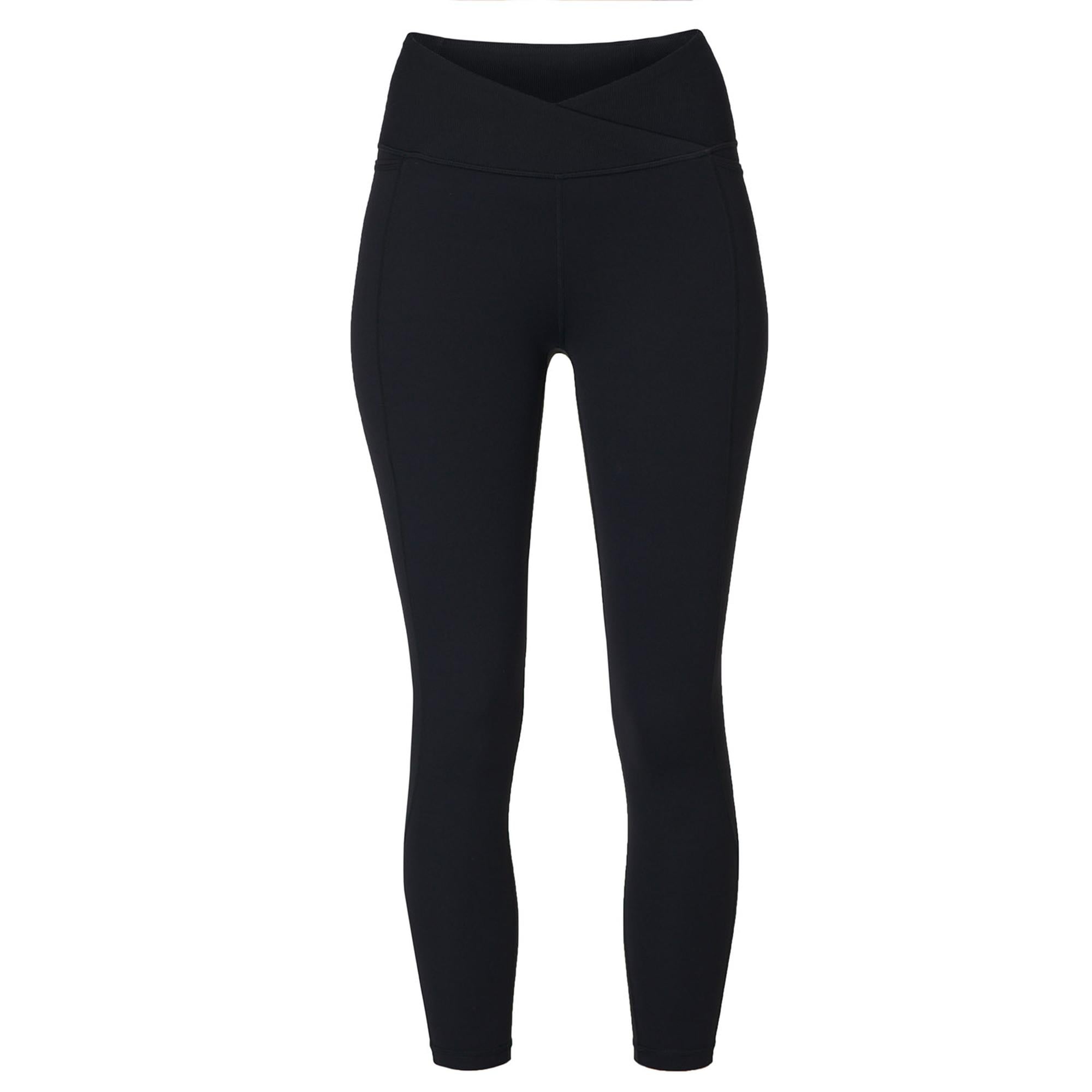 Sweaty Betty Summer Super Soft 7/8 Wrap Leg Kadın Siyah Yoga Tayt