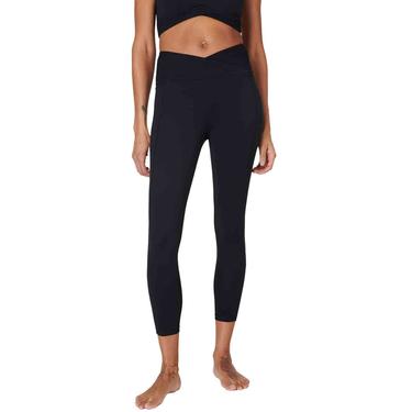  Sweaty Betty Summer Super Soft 7/8 Wrap Leg Kadın Siyah Yoga Tayt
