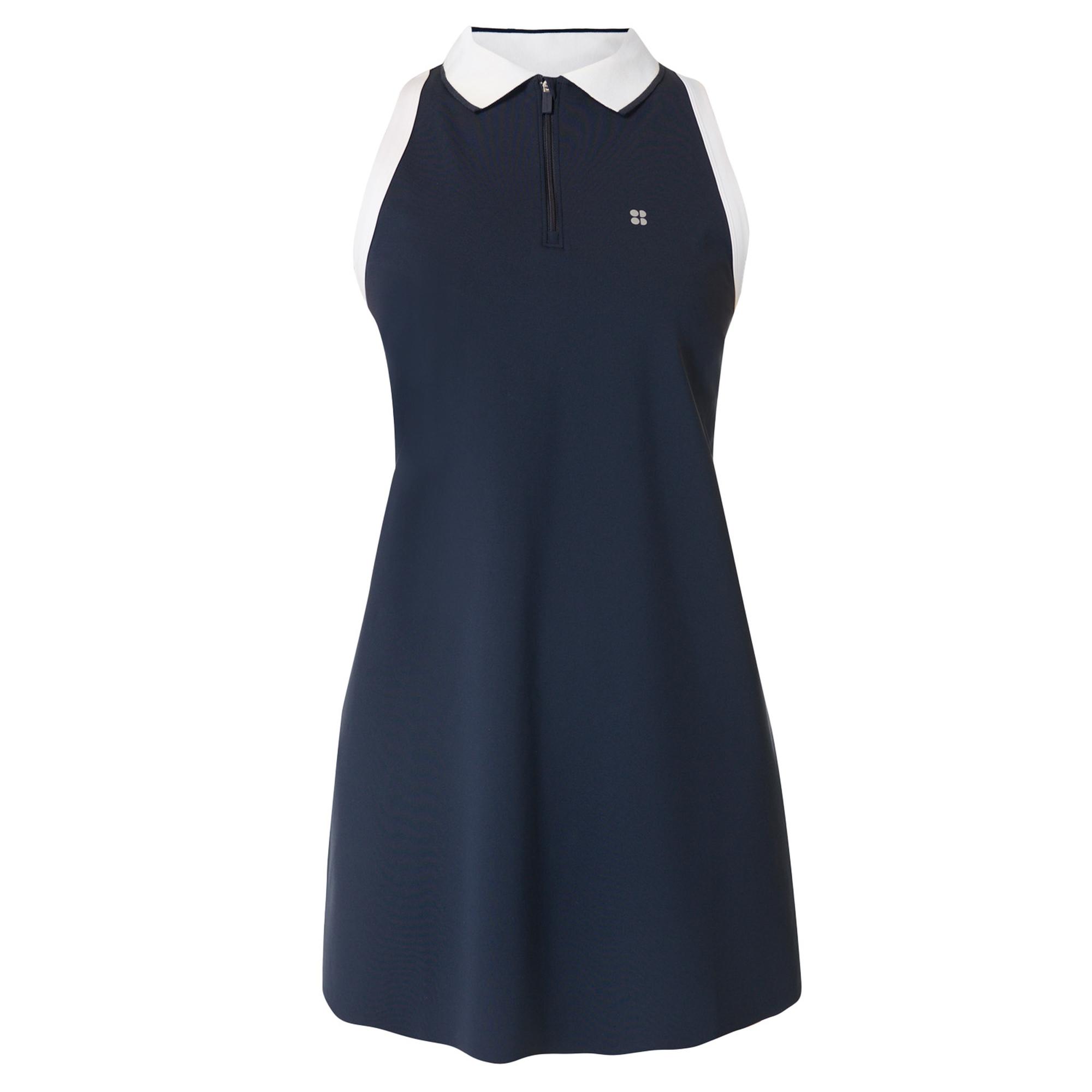 Sweaty Betty Power Match Point Pleat Tennis Kadın Mavi Elbise