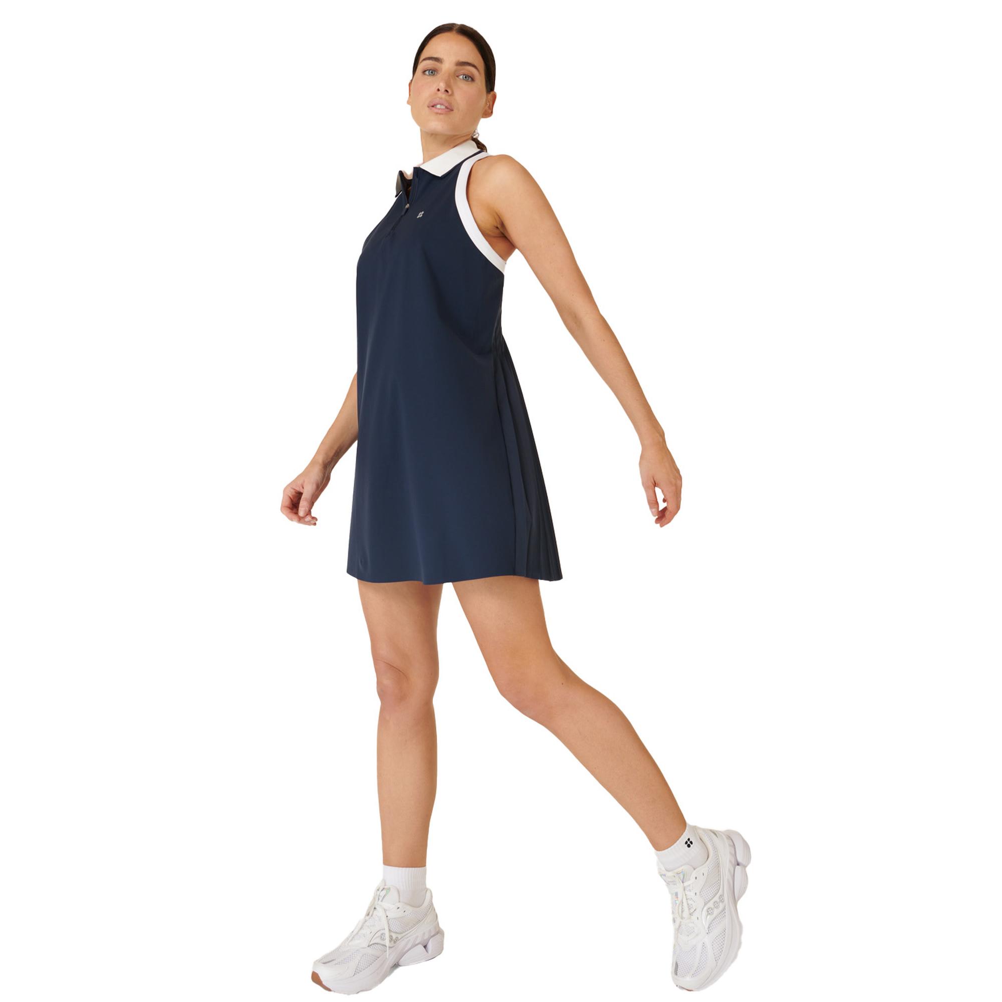 Sweaty Betty Power Match Point Pleat Tennis Kadın Mavi Elbise