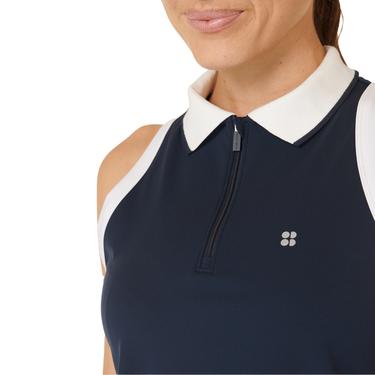  Sweaty Betty Power Match Point Pleat Tennis Kadın Mavi Elbise