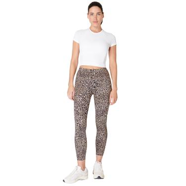  Sweaty Betty Power 7/8 Workout Leggings Kadın Kahverengi Fitness Tayt
