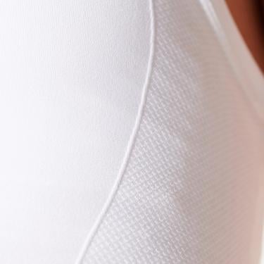  Sweaty Betty Athlete Crop Seamless Workout Kadın Beyaz Koşu Tank Top