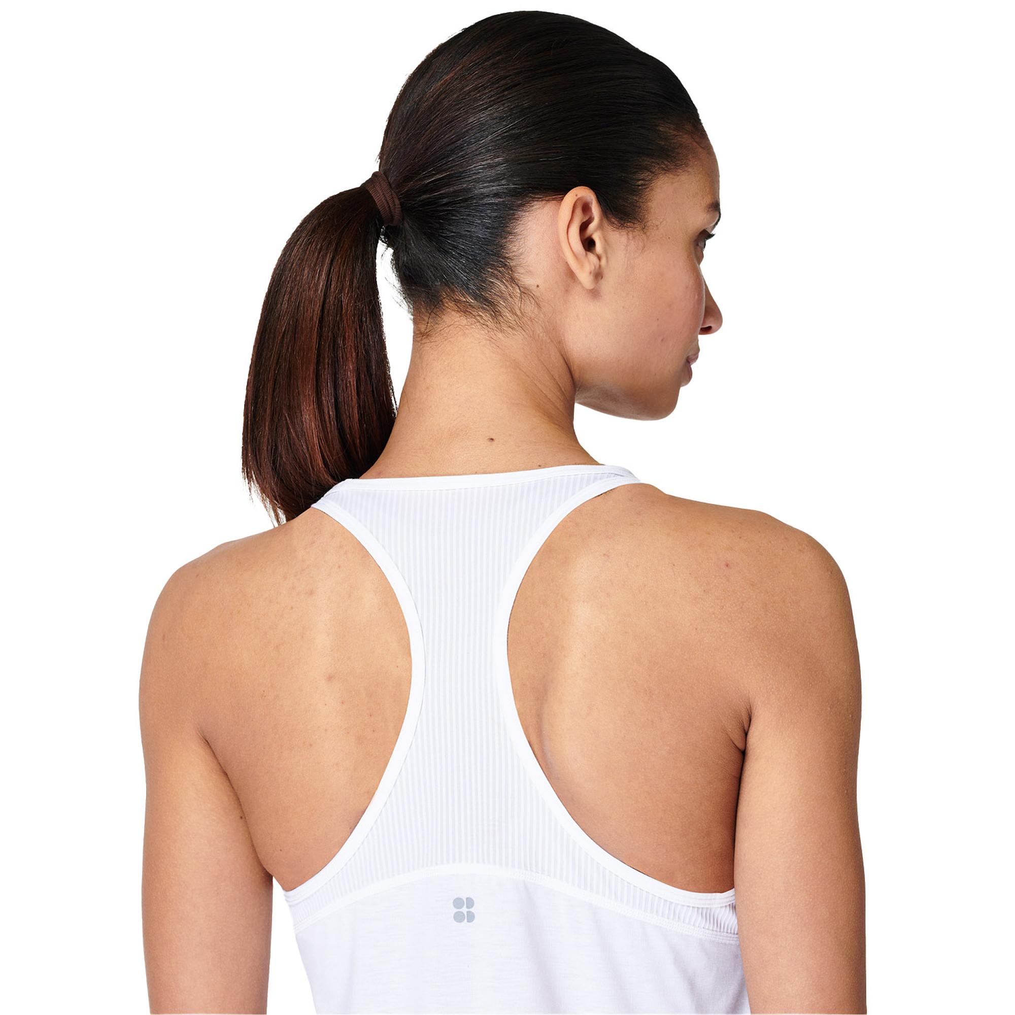 Sweaty Betty Breathe Easy Run Kadın Beyaz Koşu Tank Top