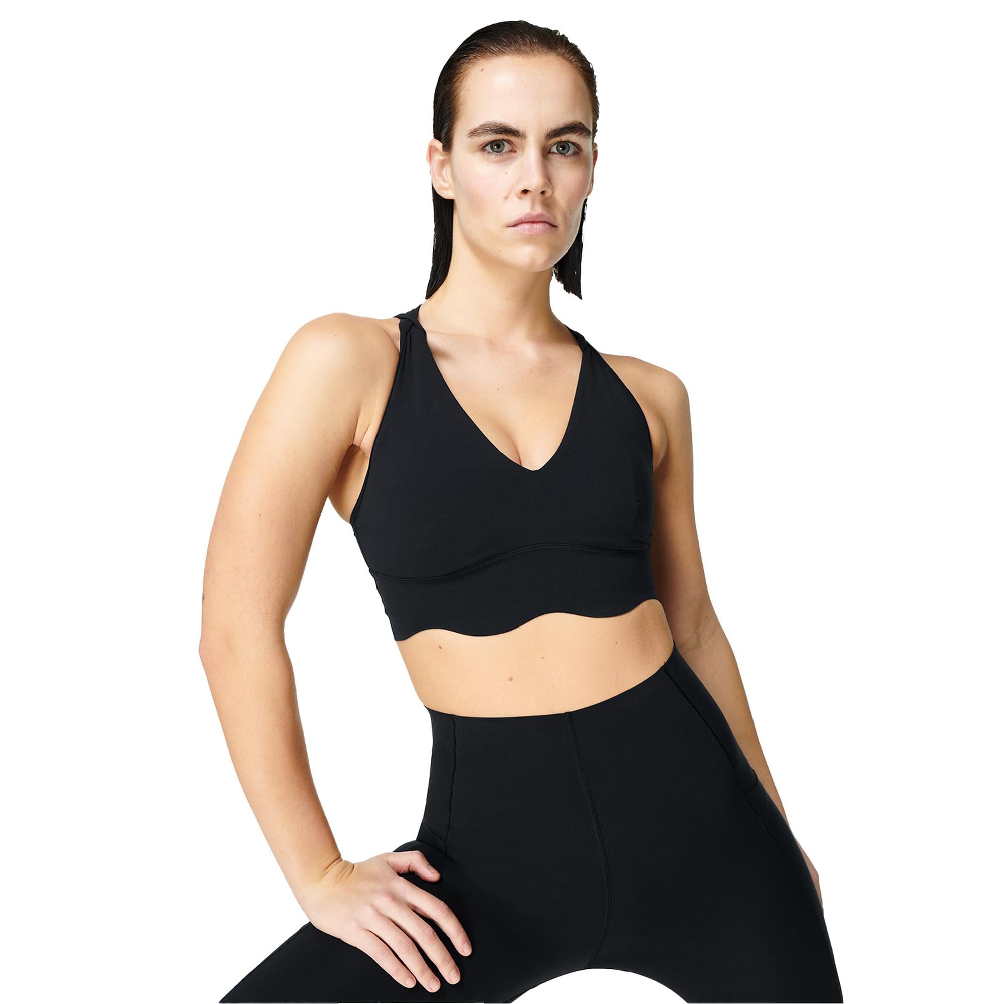 Sweaty Betty Power Contour Kadın Siyah Fitness Bra