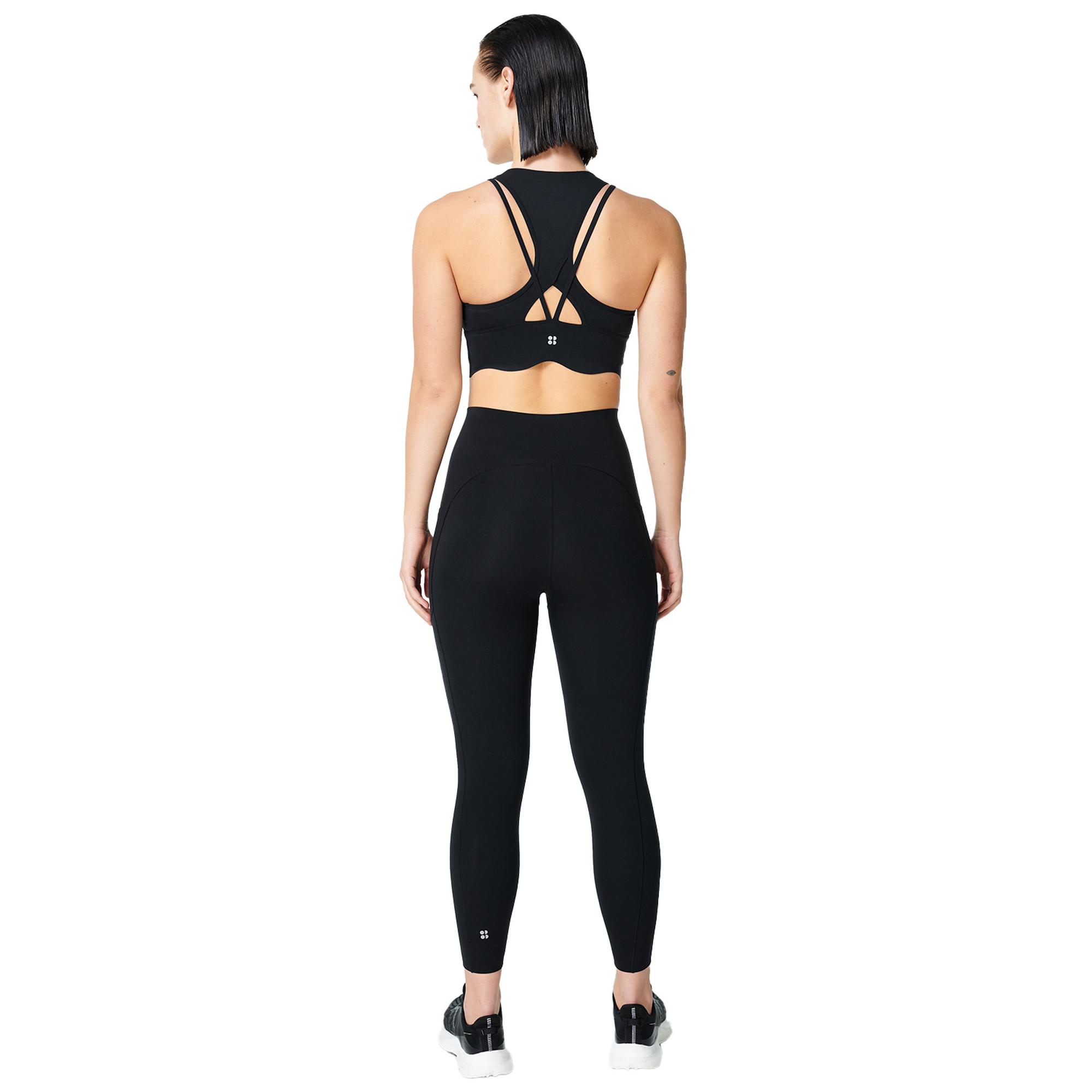 Sweaty Betty Power Contour Kadın Siyah Fitness Bra