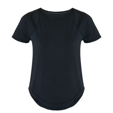  Sweaty Betty Breathe Easy Short Sleeve Top Kadın Siyah Koşu Tişört