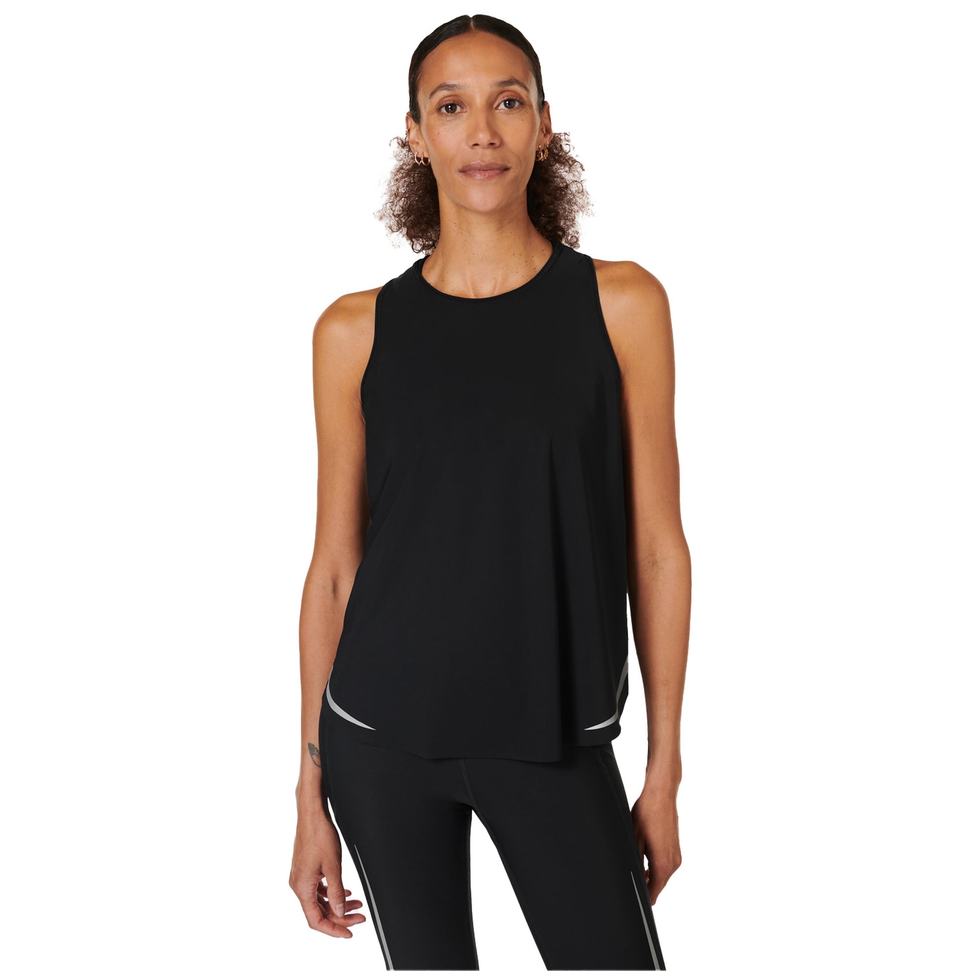 Sweaty Betty Zero Gravity Running Tank Kadın Siyah Koşu Tank Top