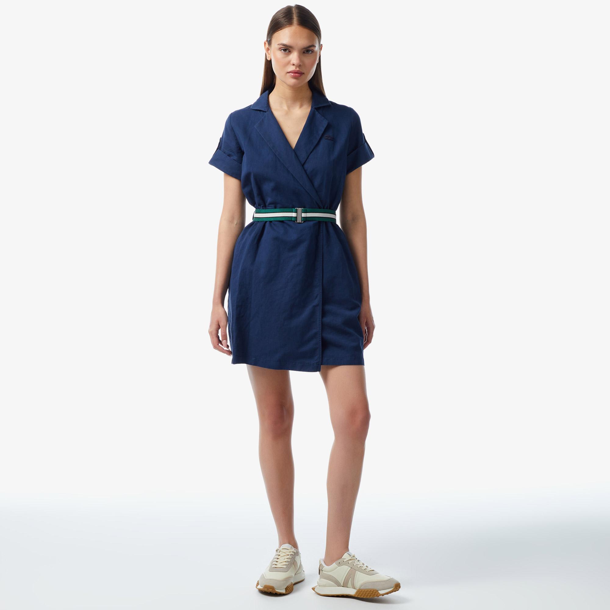 Kadın Straight Fit Lacivert Elbise