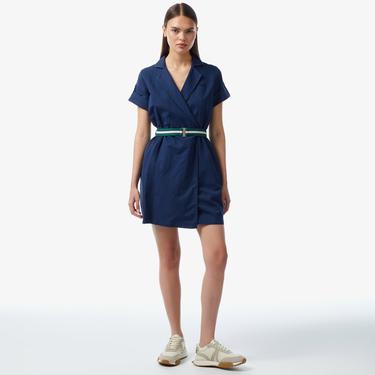  Kadın Straight Fit Lacivert Elbise