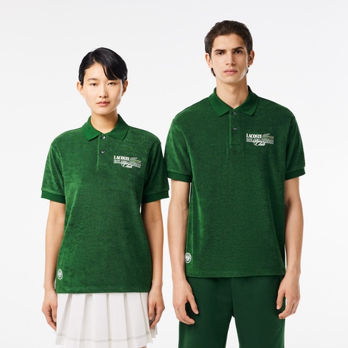  Roland Garros Unisex Relaxed Fit Yeşil Polo