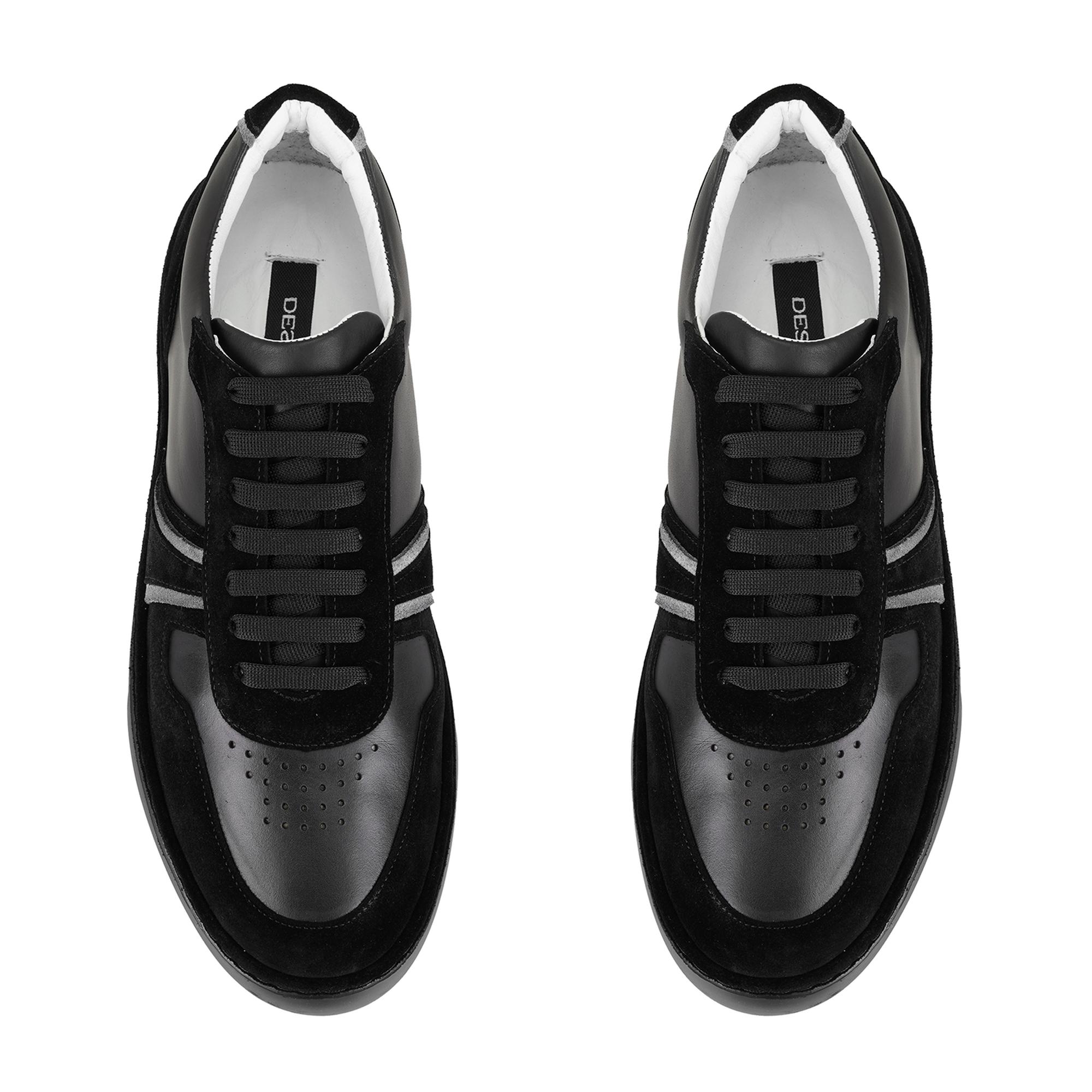 Kirk Siyah Erkek Deri Spor Ayakkabı