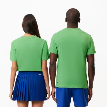  Roland Garros Unisex Regular Fit Bisiklet Yaka Baskılı Yeşil T-Shirt