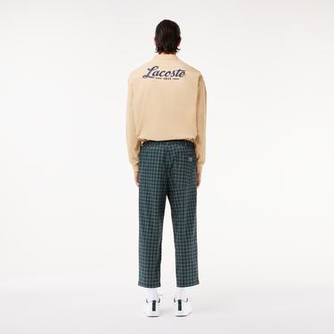  Erkek Straight Fit Chino Renkli Ekose Pantolon