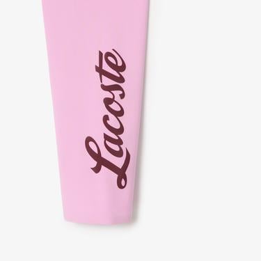  Kadın Slim Fit Baskılı Pembe Tayt