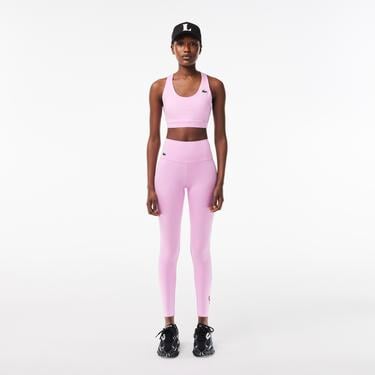  Kadın Slim Fit Baskılı Pembe Tayt