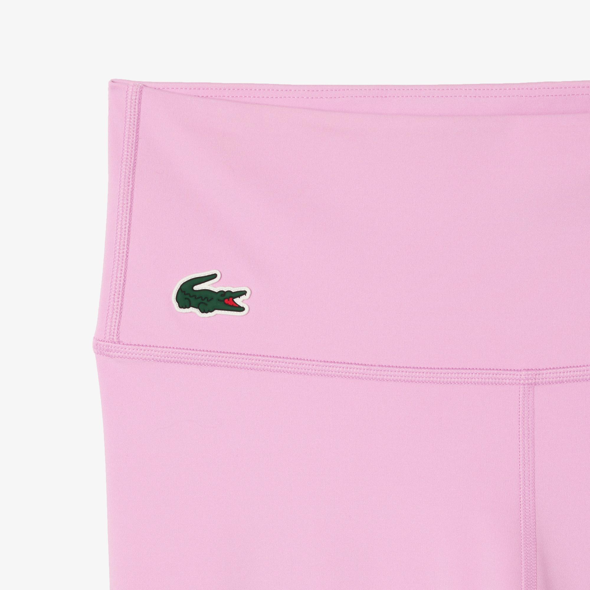 Kadın Slim Fit Baskılı Pembe Tayt