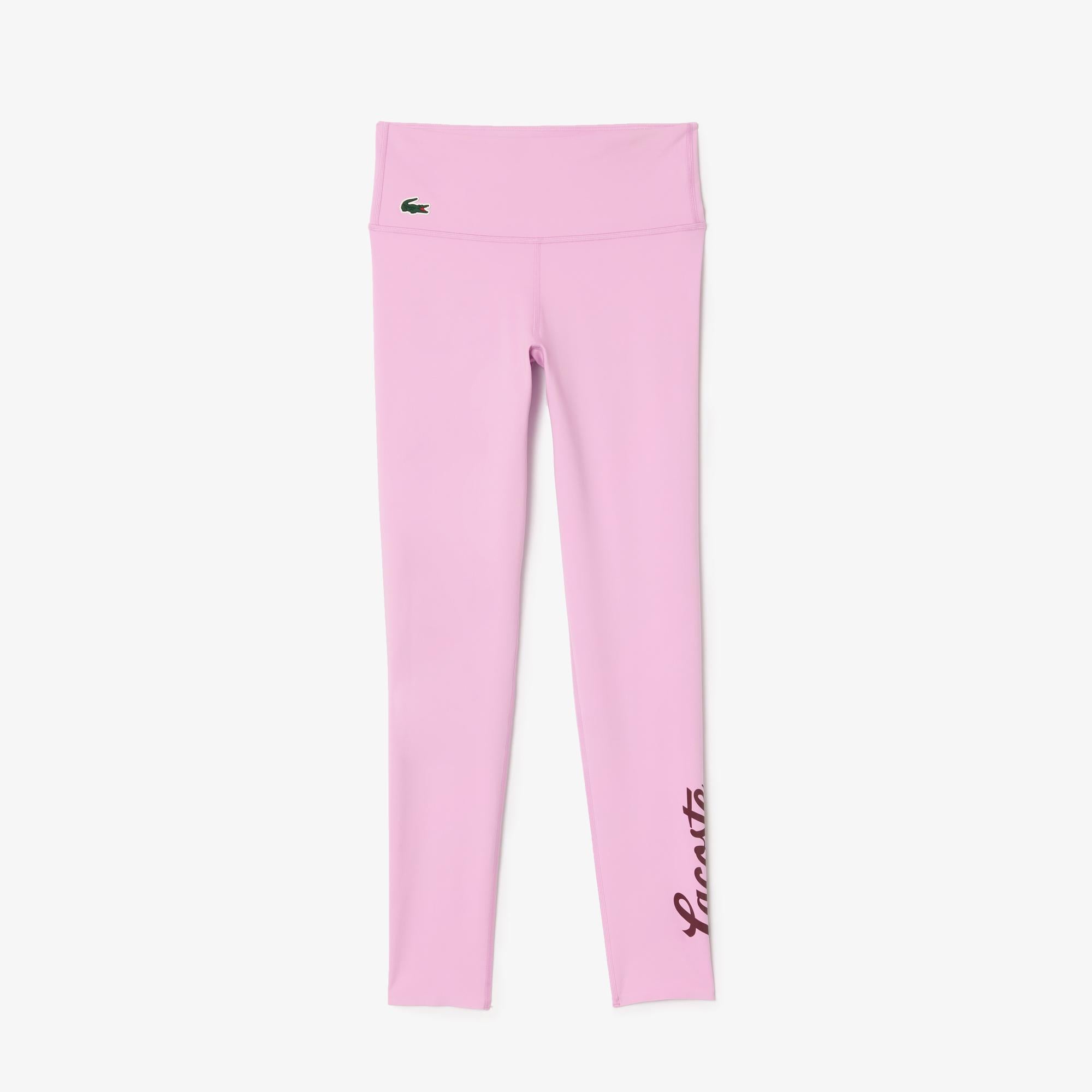 Kadın Slim Fit Baskılı Pembe Tayt