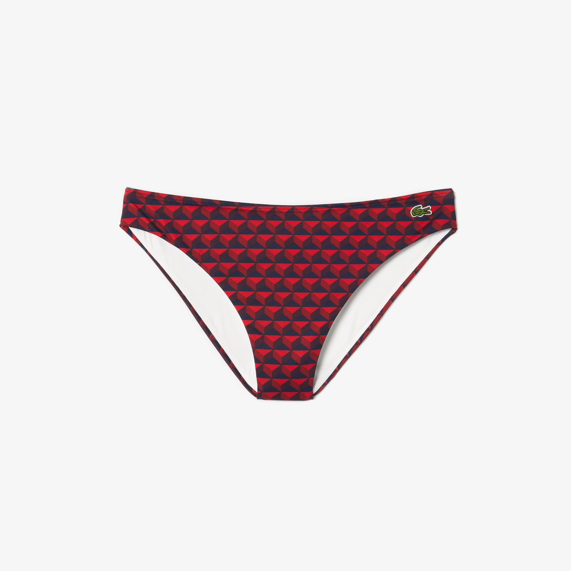 Lacoste Kadın Monogram Bordo Bikini Altı