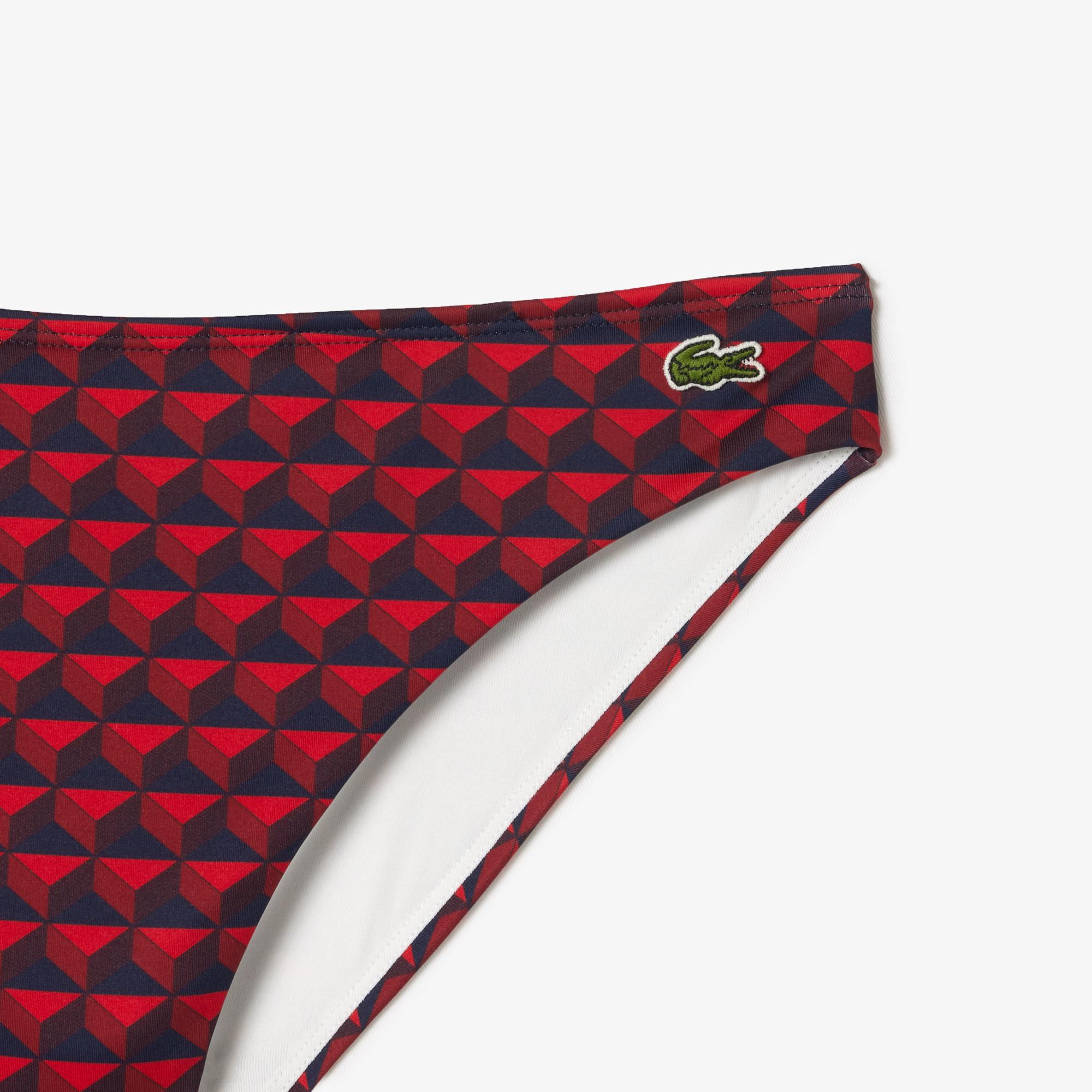 Lacoste Kadın Monogram Bordo Bikini Altı