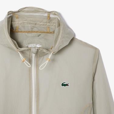  Erkek Kapüşonlu Krem Mont