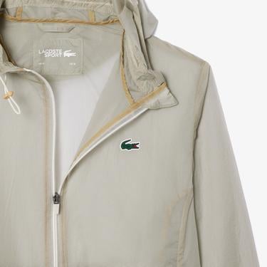  Erkek Kapüşonlu Krem Mont