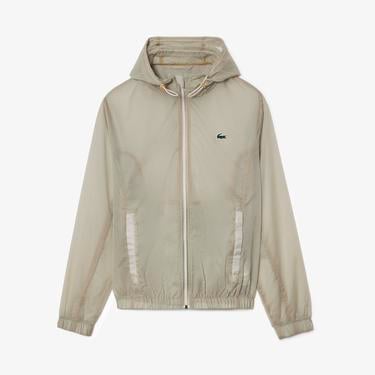  Erkek Kapüşonlu Krem Mont