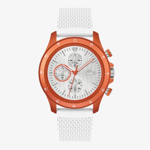  Lacoste Erkek Beyaz Saat