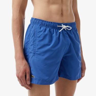  Erkek Renk Bloklu Mavi Mayo Şort