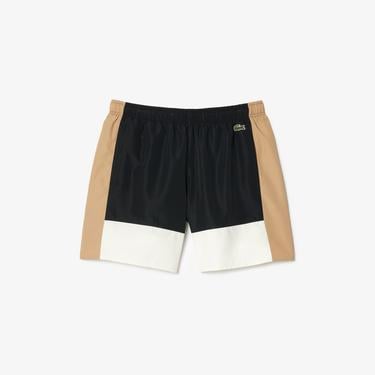  Erkek Renk Bloklu Siyah Mayo Şort