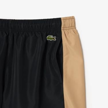  Erkek Renk Bloklu Siyah Mayo Şort