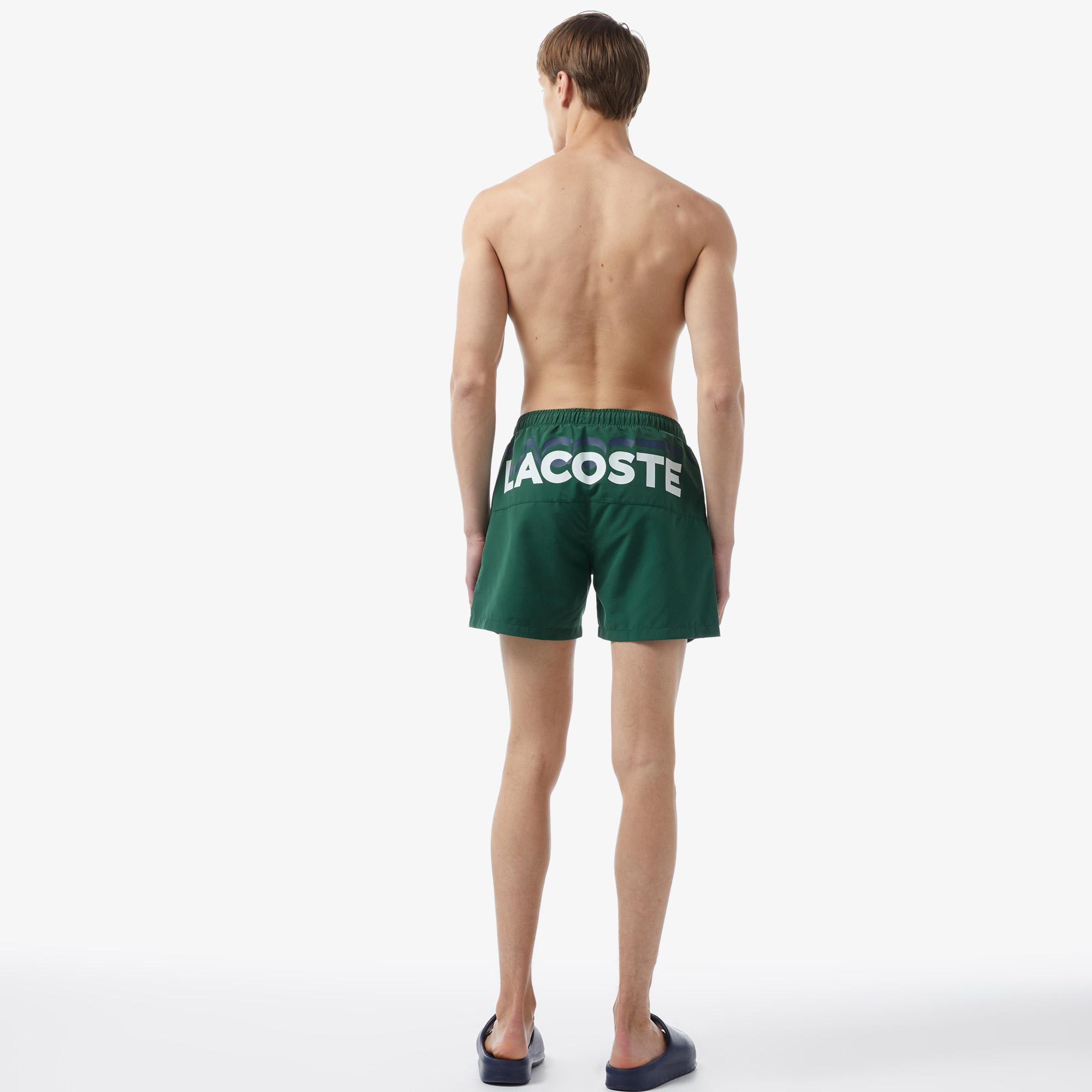 Erkek Baskılı Yeşil Mayo Şort