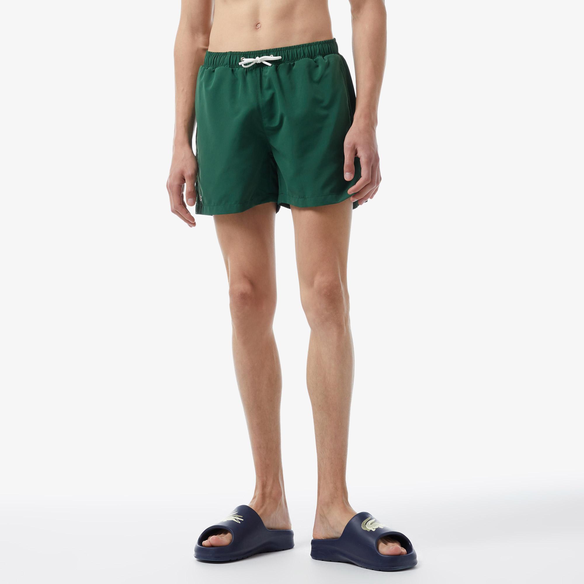 Erkek Baskılı Yeşil Mayo Şort