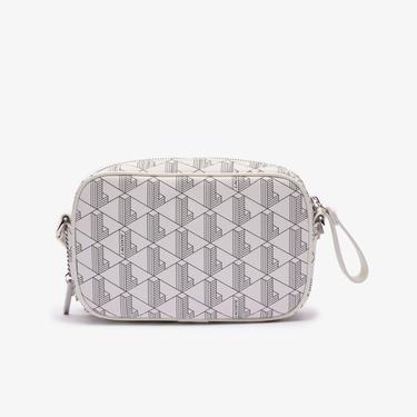  Lacoste Kadın Monogram Beyaz Postacı Çantası