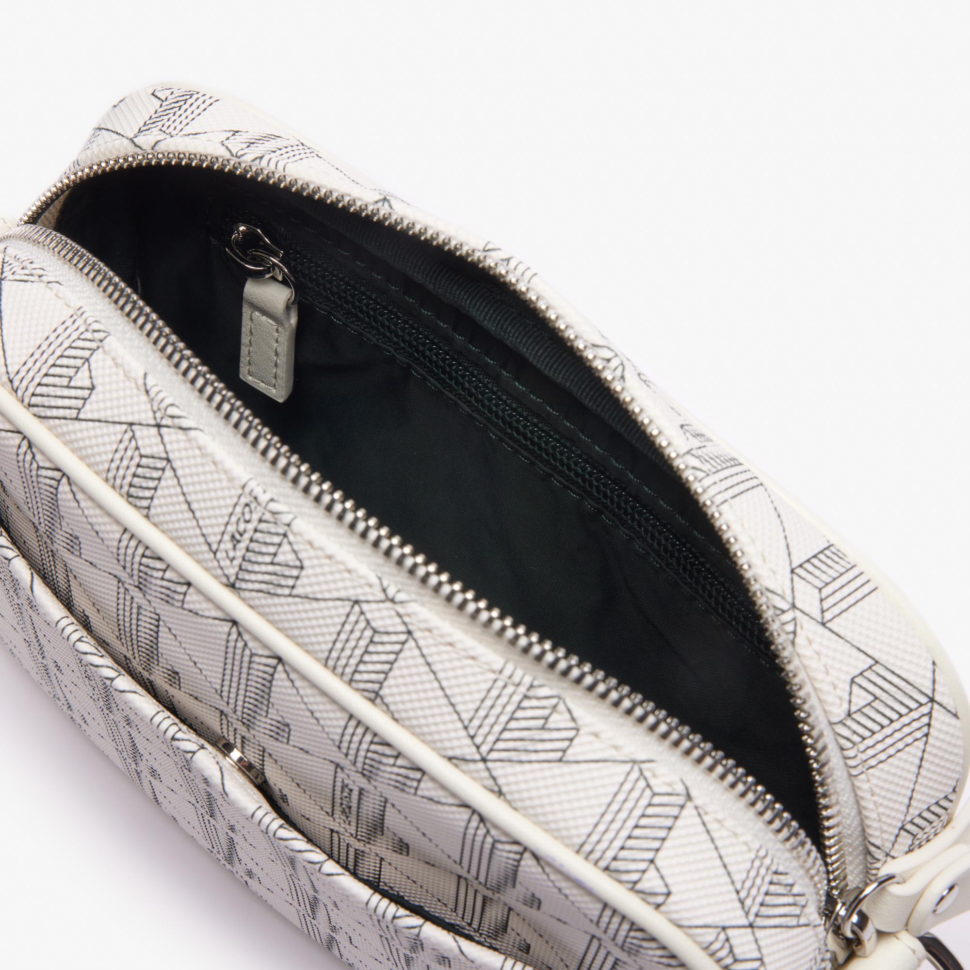 Lacoste Kadın Monogram Beyaz Postacı Çantası