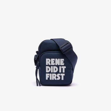  Erkek Baskılı Lacivert Postacı Çantası