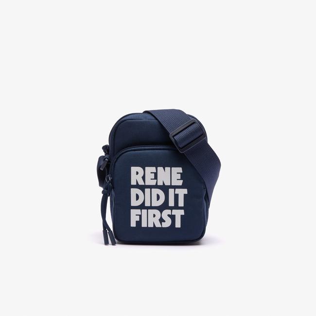  Erkek Baskılı Lacivert Postacı Çantası