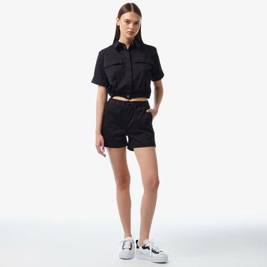  Kadın Regular Fit Siyah Şort